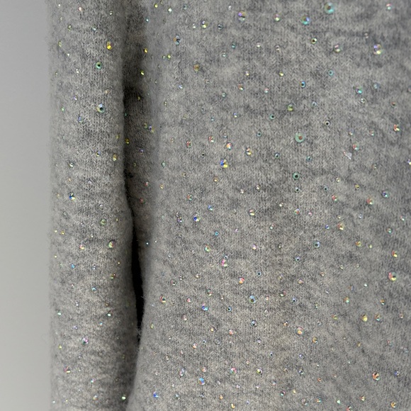 J. Crew Light Gray Sweater with Sparkle Accents - xs NWT - Picture 7 of 16